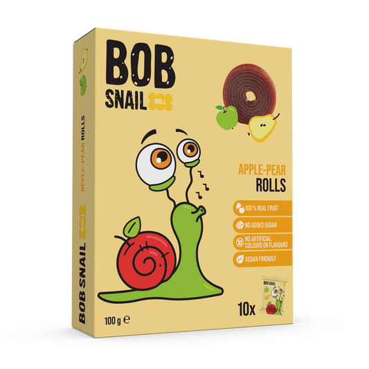 Bob Snail Fruit Rolls Apple-Pear 100g (10 rolls)