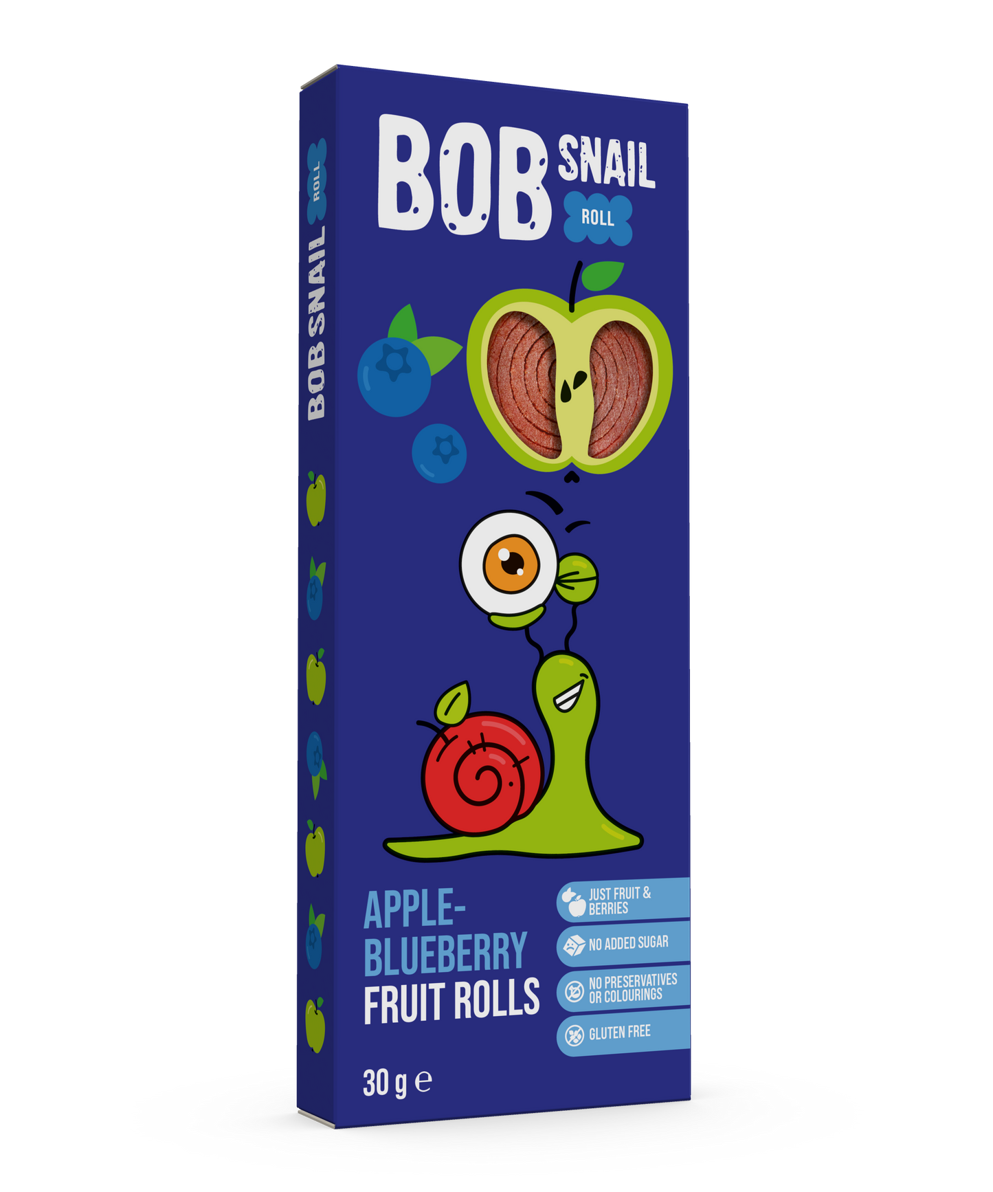 Bob Snail Fruit Rolls Apple-Blueberry 30g (3 rolls)