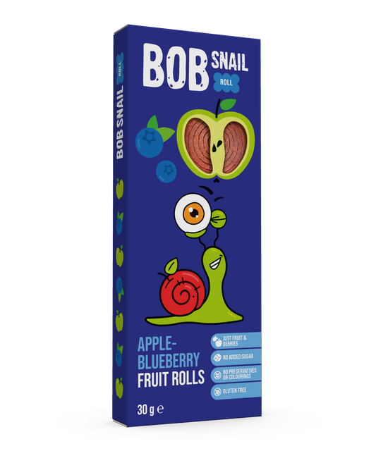 Bob Snail Fruit Rolls Apple-Blueberry 30g (3 rolls)