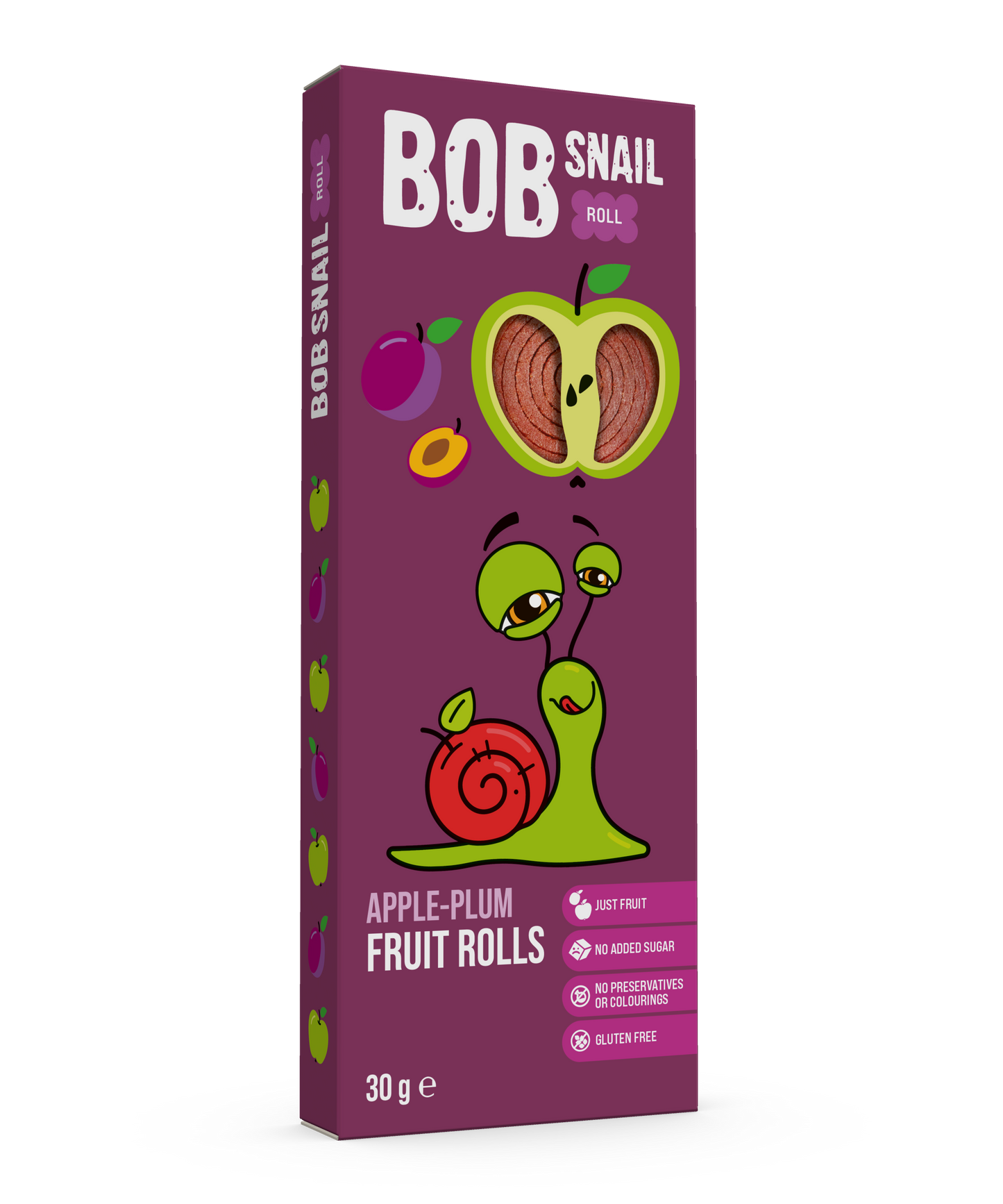 Bob Snail Fruit Rolls Apple-Plum 30g (3 rolls)