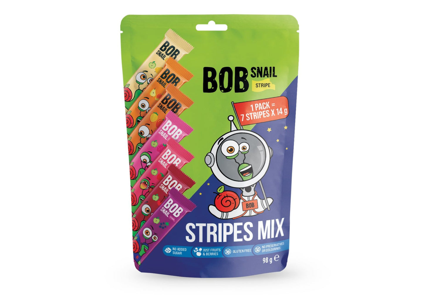 Bob Snail Mix Stripe 98g (7 stripes)