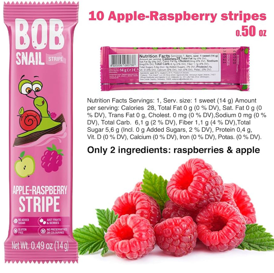 Bob Snail Fruit Stripes Party Mix 420g (14g x 30)