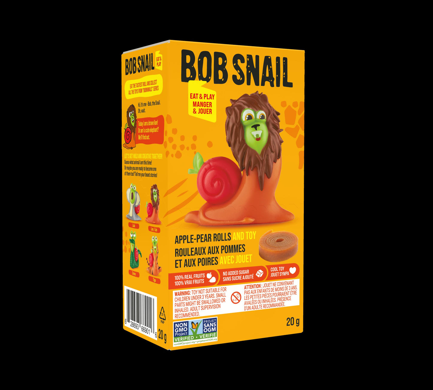 Bob Snail Toy Set Apple-Pear Rolls 20g (2 pcs) +Toy