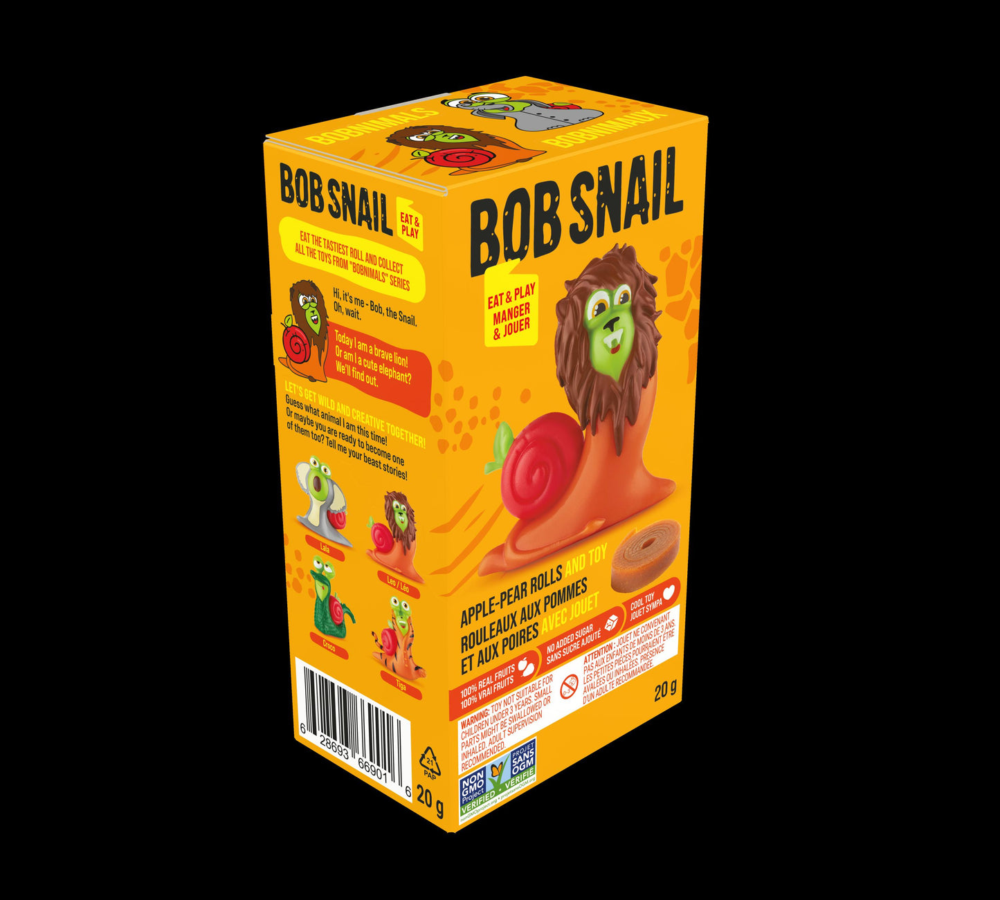 Bob Snail Toy Set Apple-Pear Rolls 20g (2 pcs) +Toy